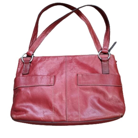 Fossil Red Leather Shoulder Bag - Picture 8 of 11